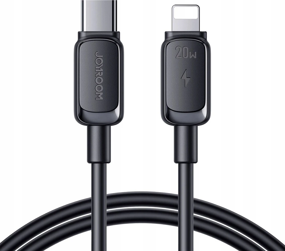 Joyroom Multi-Color Series A14 USB-C/ Lightning kabelis 20W 1,2 m – juodas