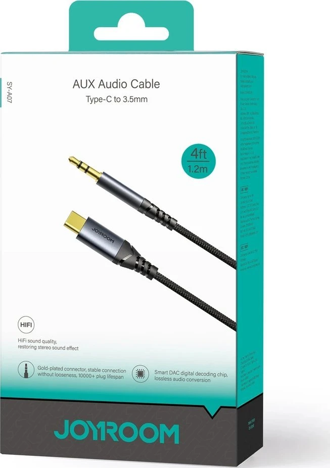Joyroom USB-C į 3.5mm laidas firminėje pakuotėje