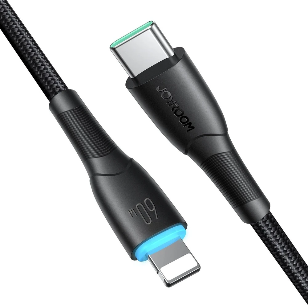Laidas USB-C į USB-C Joyroom SA32-CC3 Starry, 60W, 1m juodas