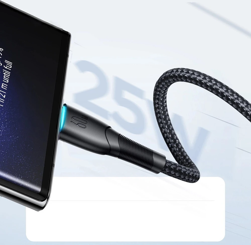 Laidas USB-C į USB-C Joyroom SA32-CC3 Starry, 60W, 1m juodas