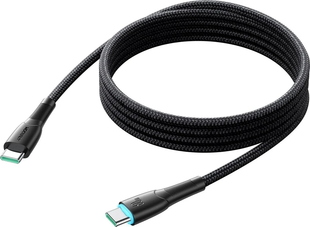 Laidas USB-C į USB-C Joyroom SA32-CC3 Starry, 60W, 1m juodas