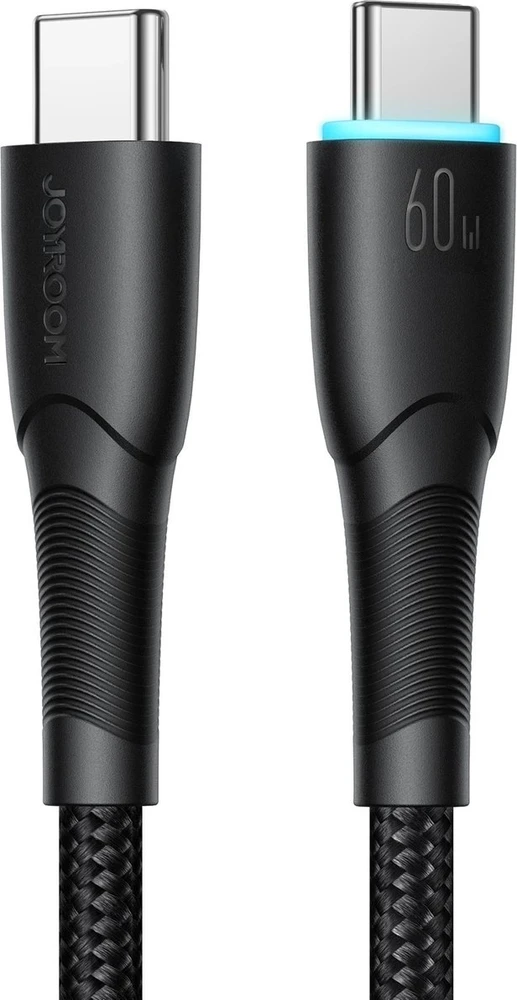 Laidas USB-C į USB-C Joyroom SA32-CC3 Starry, 60W, 1m juodas