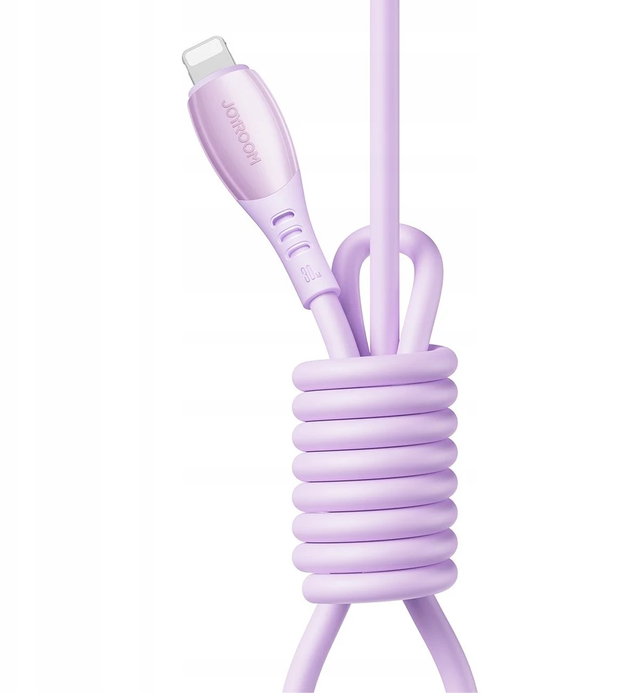 Joyroom S-A59 Vibrant Series 30W USB-C - Lightning kabelis 1.2m - violetinė