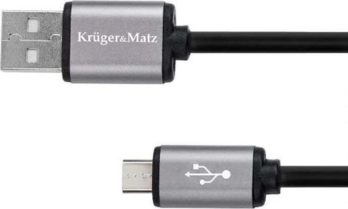 Kruger & Matz Basic USB - micro USB kabelis 1m