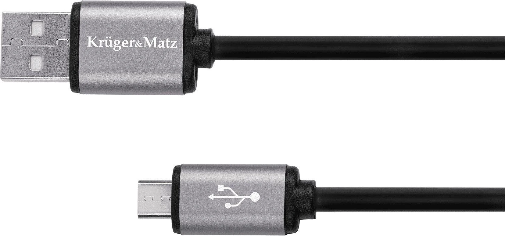 Kruger & Matz USB - micro USB kabelis 1.8m