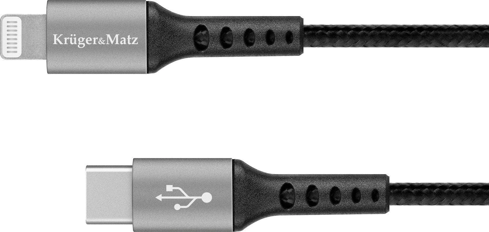 Kruger & Matz USB C - Lightning C94 MFi kištukas 1m