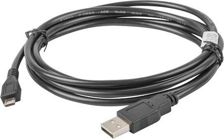 LANBERG CA-USBM-10CC-0010-BK cable USB 2.0 micro AM-MBM5P 1m juodas
