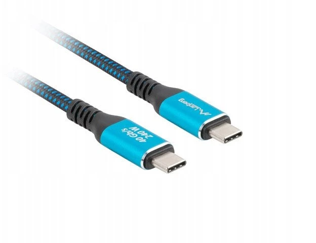 Lanberg | USB-C M/M 4.0 LAIDAS 240W 8K 60Hz | CA-CMCM-44CU-0005-BK