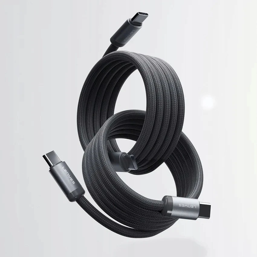 USB laidas Lenyes USB-C - Lightning 1 m Pilkas