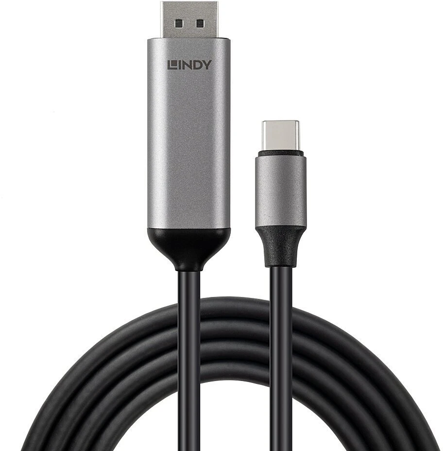 Kabelis - LINDY 2m USB Type C į DisplayPort 8K60Hz 32.4Gbps