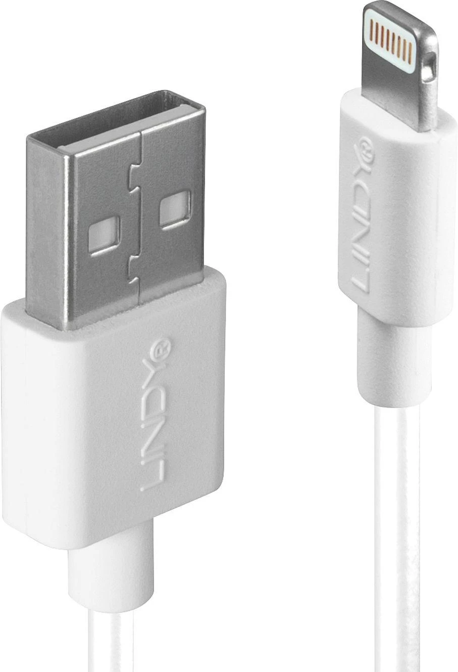 USB Kabelis - LINDY USB tipo A į Lightning Laidas, 480Mbps, 1 m, Baltas