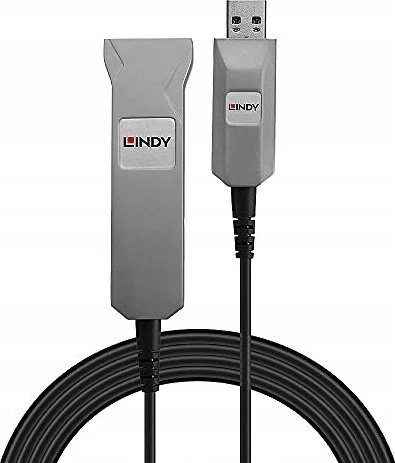 Kabelis USB Lindy USB-A - USB-A 0.5 m Pilka (42701)