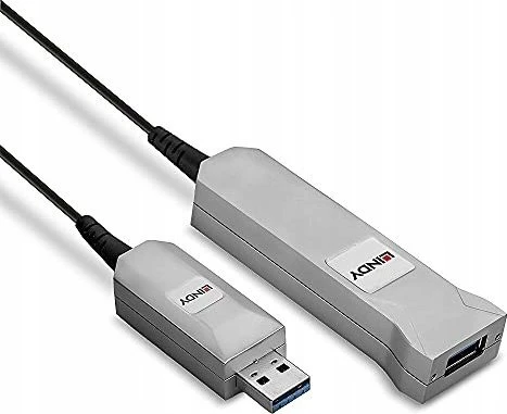 Kabelis USB Lindy USB-A - USB-A 0.5 m Pilka (42701)