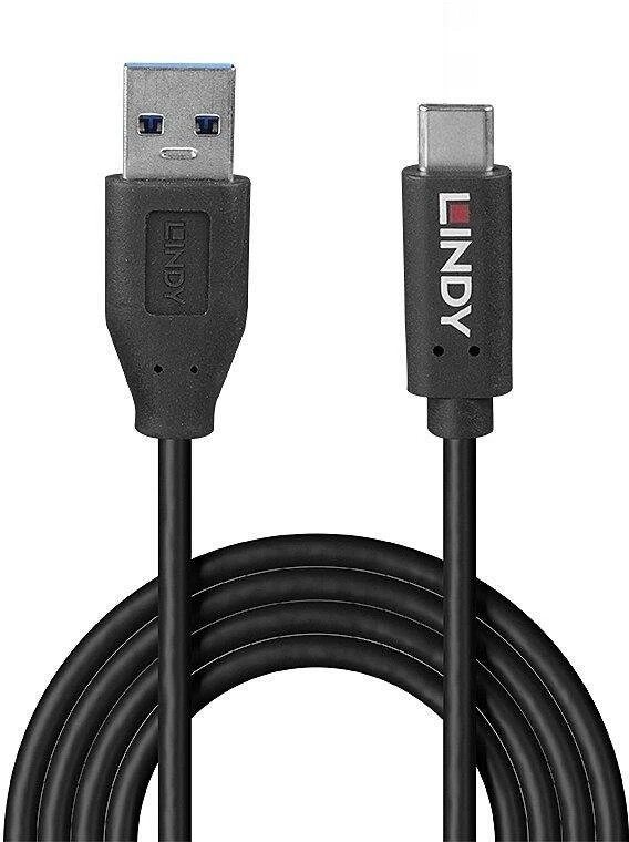 USB kabelis - LINDY 1.5m USB 3.2 A tipo į C tipo 10Gbps 15W TPE