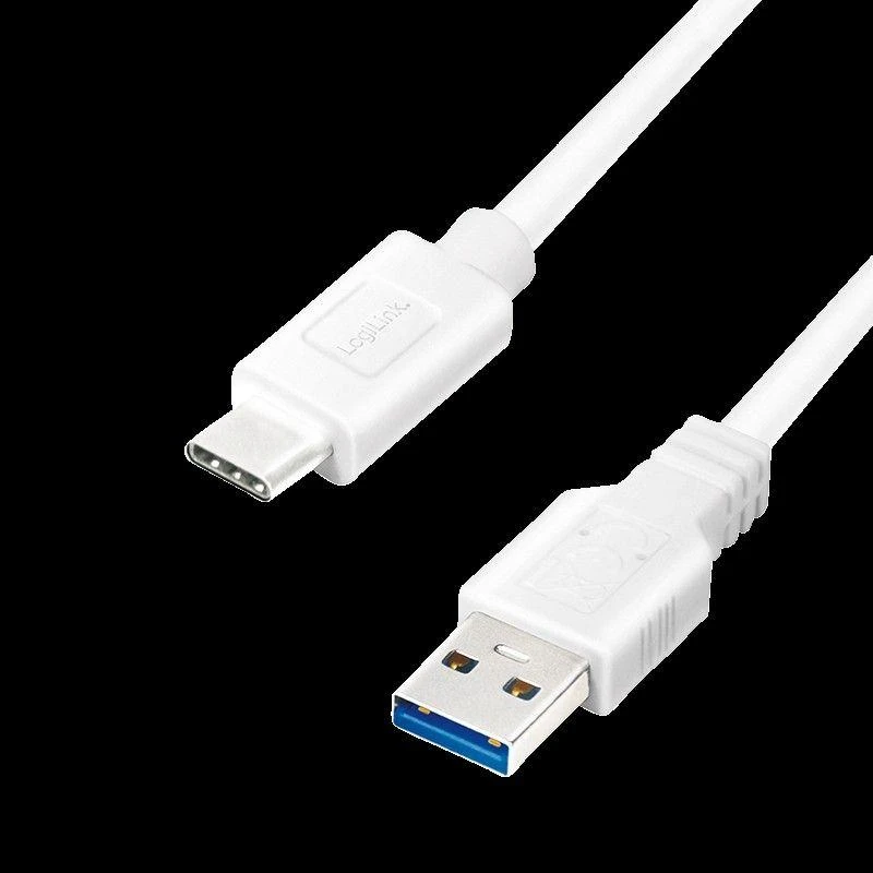 LOGILINK CU0177 LOGILINK - USB 3.2 Gen1x1 laidas, USB-A kištukas iki USB-C kištukas, baltas, 3m