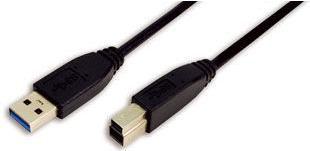 Kabelis USB LogiLink USB-A - USB-B 2 m Juodas (CU0024)