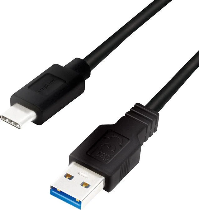 LOGILINK CU0168 LOGILINK - USB 3.2 Gen1x1 laidas, USB-A kištukas iki USB-C kištukas, juodas, 1m