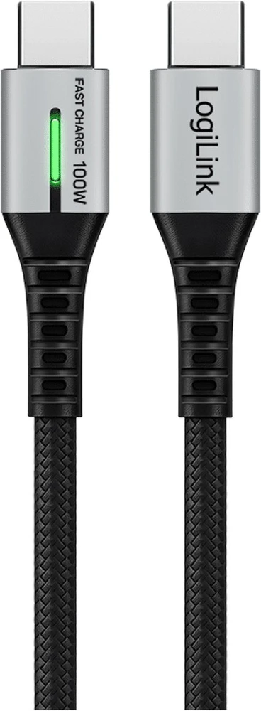 LogiLink USB-C 480 Mb/s, 100W 0,5 m pintas juodas