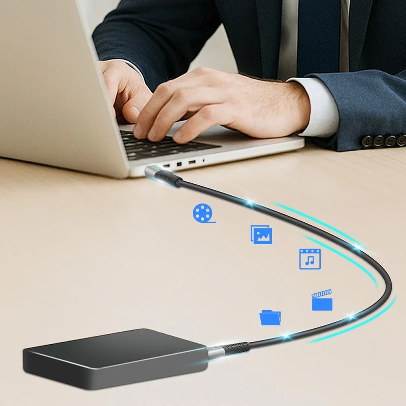 „LogiLink USB-C“ 20 Gb/s, 240 W, 0,5 m, juodas korpusas