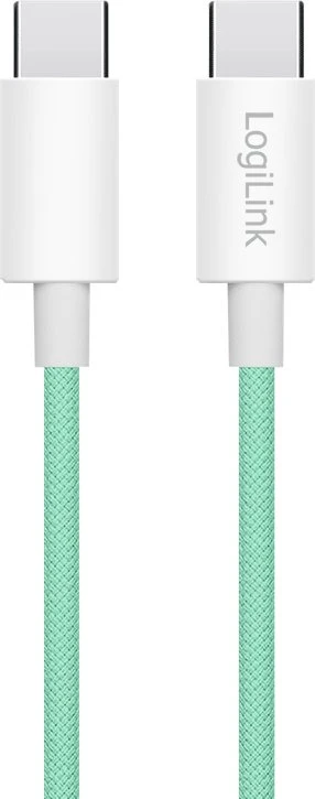 „LogiLink USB-C“ 1,0 m ilgio, nailono pynimo žalia