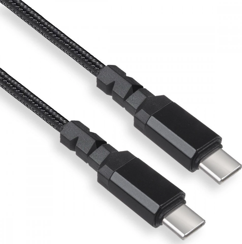 Kabelis 2 x USB-C 100W Maclean, palaikantis PD, duomenų perdavimas iki 10 Gbps, 5A, juoda, ilgis 2 m, MCE492
