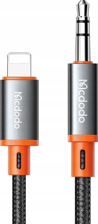 Mcdodo CA-0890 Lightning iki 3.5 mm AUX mini lizdo kabelis, 1.8 m (juodas)