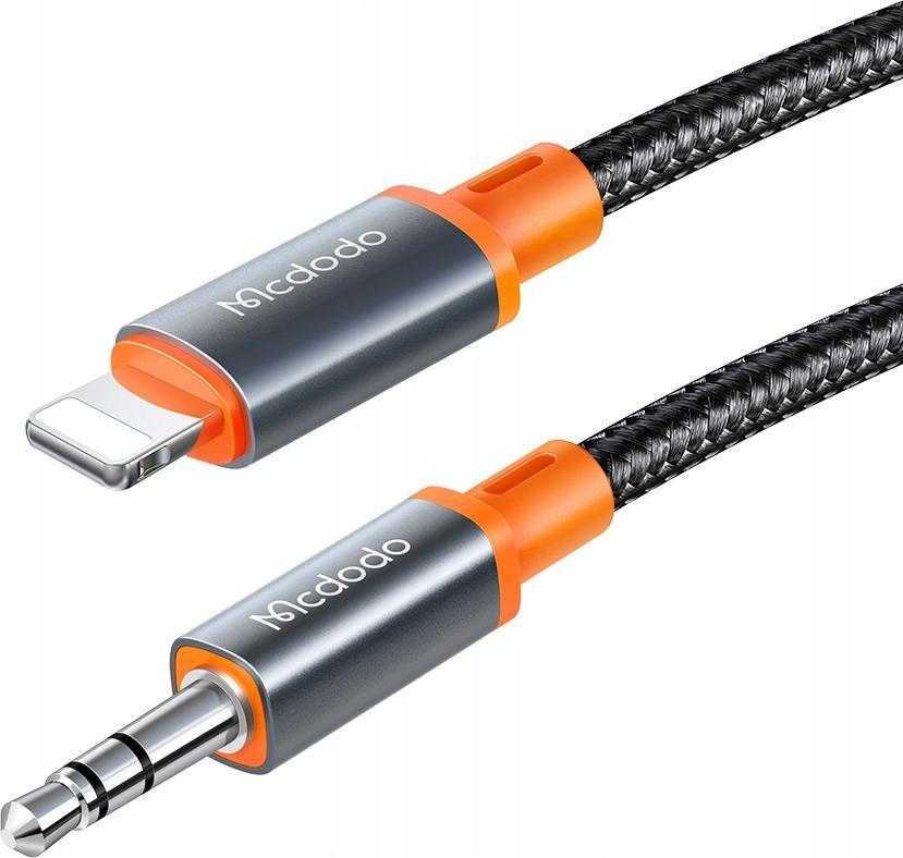 Mcdodo CA-0780 Lightning iki 3.5 mm AUX mini lizdo kabelis, 1.2 m (juodas)