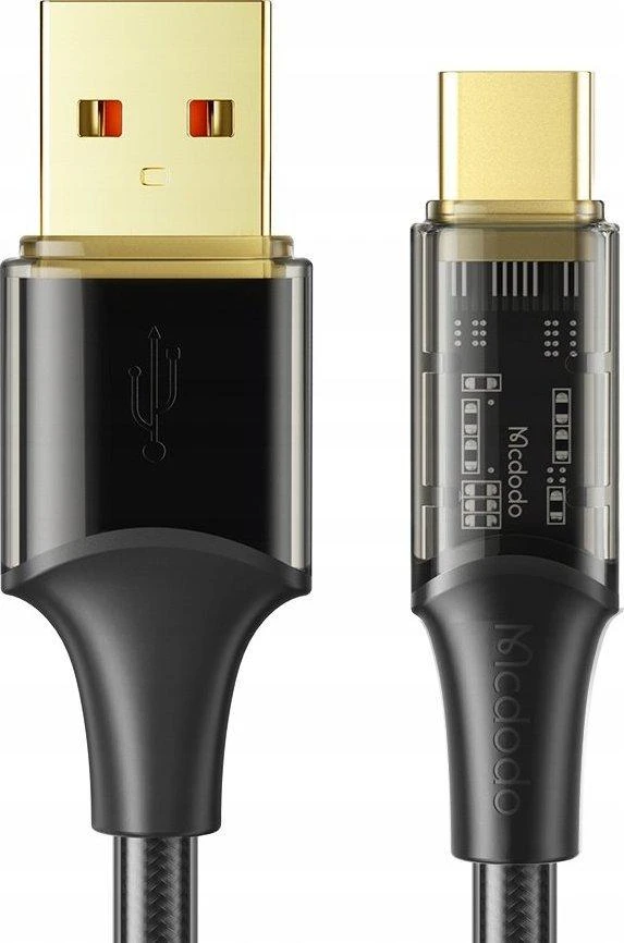 USB į USB-C laidas, Mcdodo CA-2090, 6A, 1.2 m (juodas)