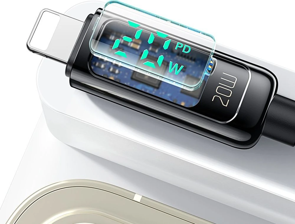 Mcdodo CA-8810 USB-C prie Lightning laidas, 36 W, 1.2 m (juodas)