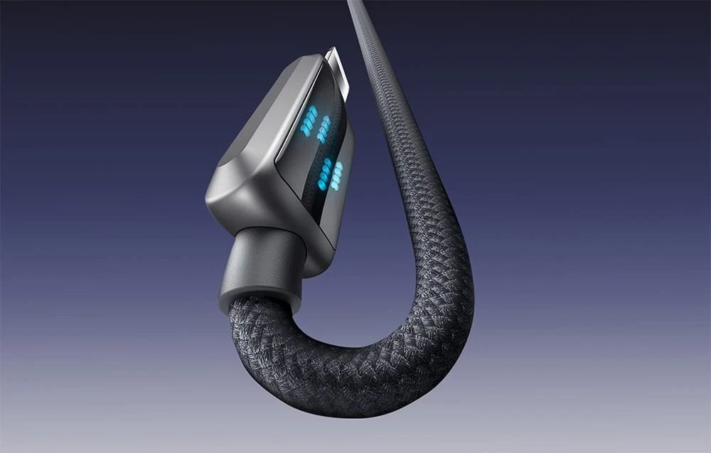 Mcdodo CA-2630 USB-C prie Lightning laidas, 36 W, LED ekranas, 1.2 m