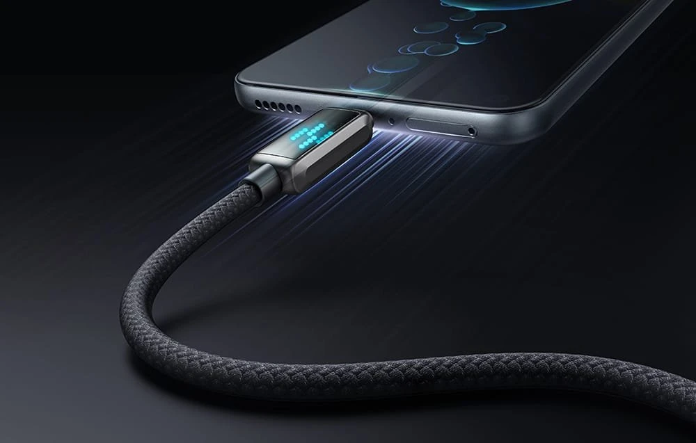 Mcdodo CA-2630 USB-C prie Lightning laidas, 36 W, LED ekranas, 1.2 m