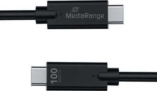 Kabelis USB MediaRange USB-C - USB-C 1.2 m Juodas (MRCS214)