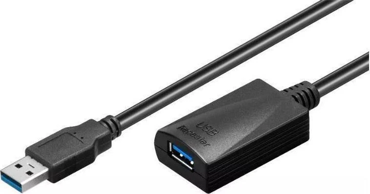 Kabelis USB MicroConnect USB-A - USB-A 15 m Juodas (USB3.0AAF15A)