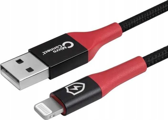 Kabelis USB MicroConnect Lightning - USB-A 1,5 m Juodas (Safe Charge USB-A to)