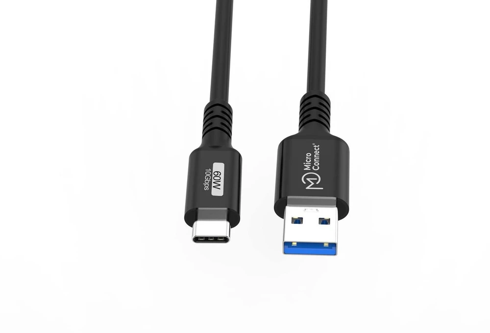 Kabelis USB MicroConnect USB-C - USB-A 4 m Juodas (USB3.2AC4)