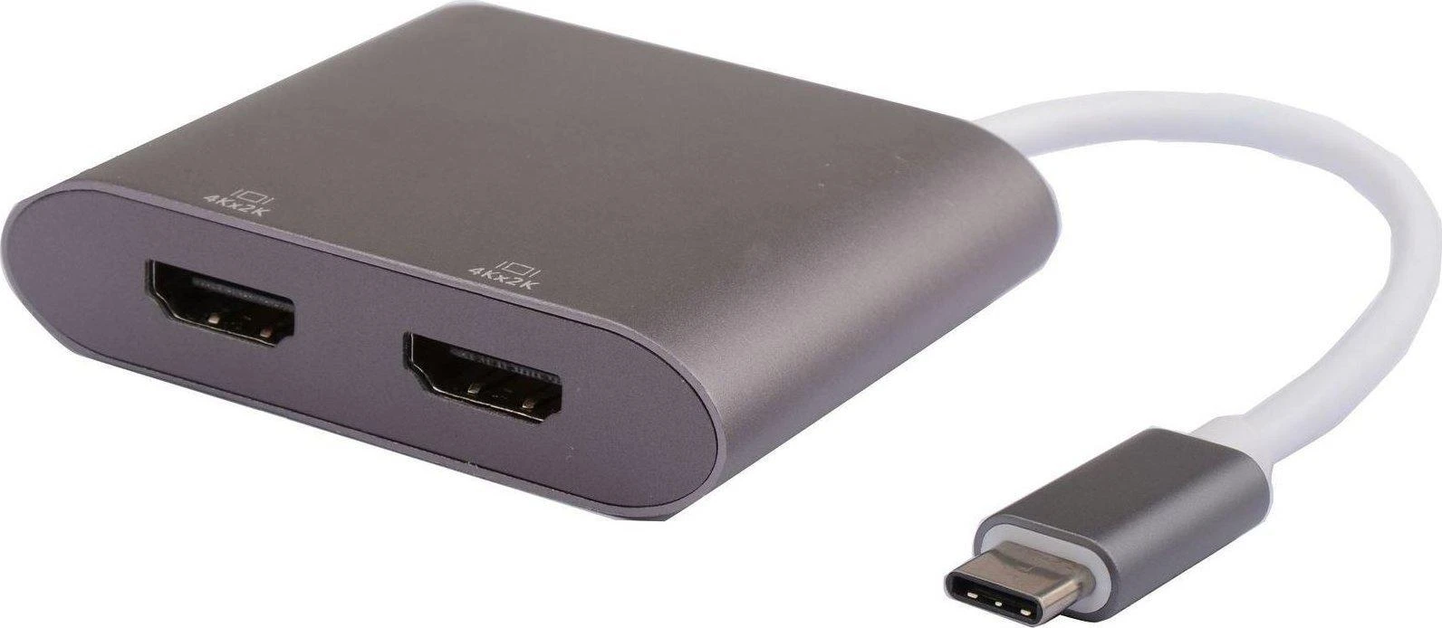 USB-C į 2x HDMI adapteris