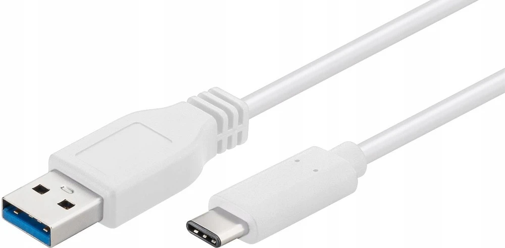 Kabelis USB MicroConnect USB-A – USB-C 1 m Baltas (USB3.1CA1W)