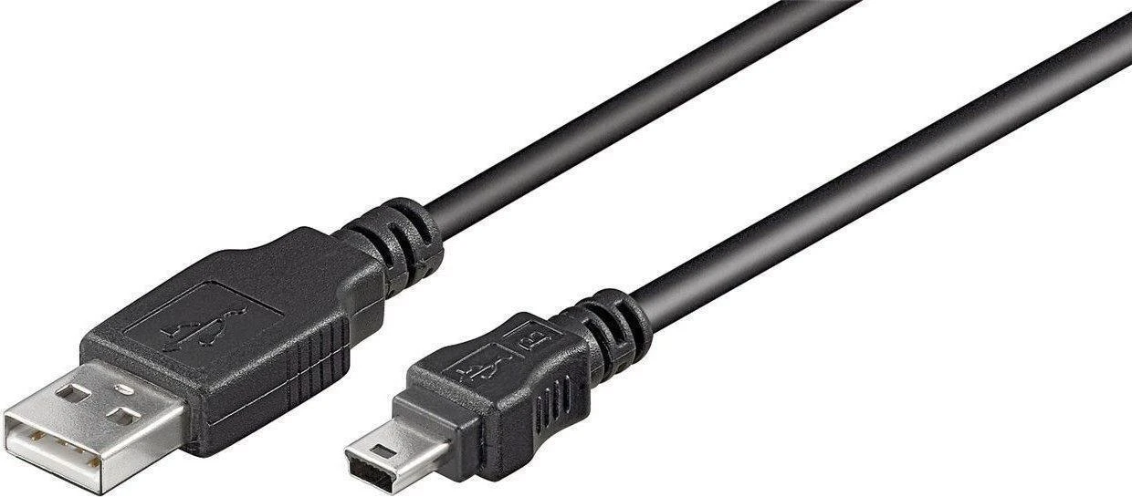 Kabelis USB MicroConnect USB-A - miniUSB 10 m Juodas (USBAMB510)
