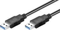 Kabelis USB MicroConnect USB-A - USB-A 5 m Juodas (USB3.0AAF5A)