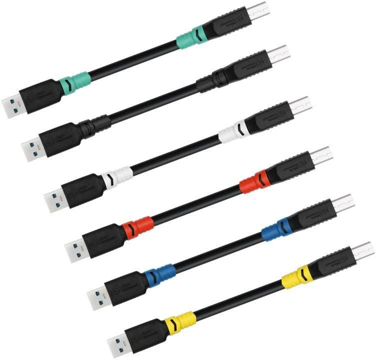 Kabelis USB MicroConnect USB-A - USB-B 1 m Juodas (ColorFlex USB 3.2 A-B Gen 1)