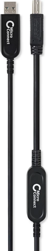 Kabelis USB MicroConnect USB-A - USB-B 10 m Juodas (MC-USB3.0AB10OP)