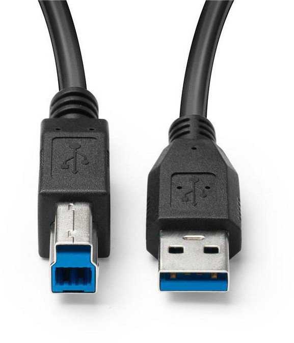 Kabelis USB MicroConnect USB-A - USB-B 5 m Juodas (USB 3.0 A-B 5m M-M, Juodas)