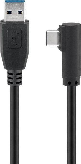Kabelis USB MicroConnect USB-A - USB-C 1 m Juodas (USB3.1CA1A)