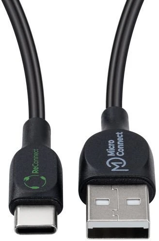 Kabelis USB MicroConnect USB-A - USB-C 2 m Juodas (ECO-USB3.1CCHAR2B*)