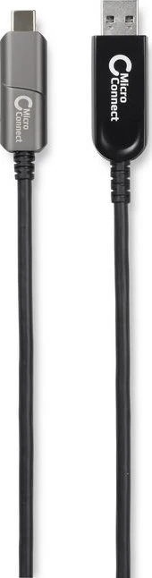 Kabelis USB MicroConnect USB-A - USB-C 20 m Juodas (USB3.1CA20OP)