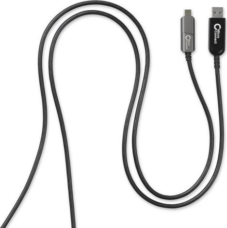 Kabelis USB MicroConnect USB-A - USB-C 20 m Juodas (USB3.1CA20OP)