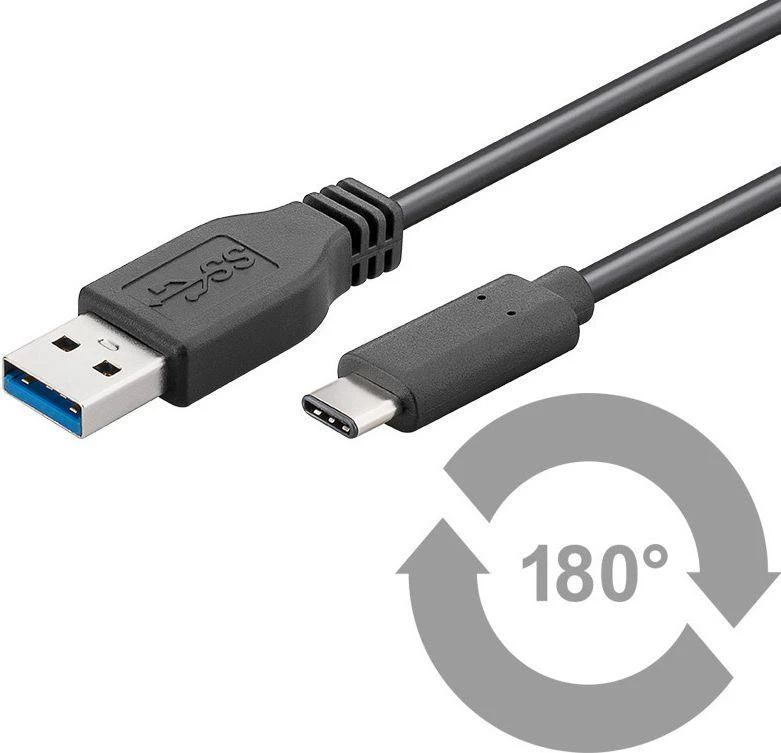 Kabelis USB MicroConnect USB-A - USB-C 3 m Juodas (USB3.1CA3)