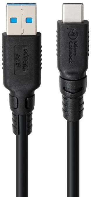 Kabelis USB MicroConnect USB-A - USB-C Ruda (ColorFlex USB-C to USB-A)