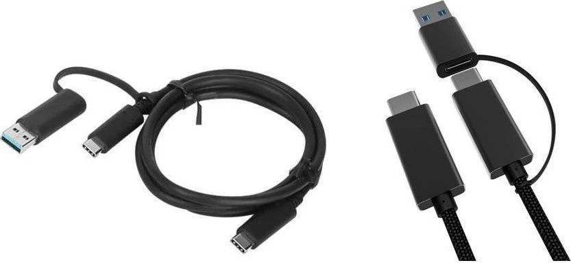 Kabelis USB MicroConnect USB-C - USB-C + USB-A 1 m Juodas (USB3.1CCA1)