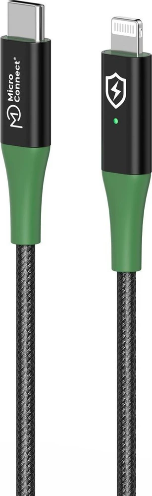 USB laidas MicroConnect USB-C - Lightning 2 m Žalias (MC-SMART USB C-L-2)